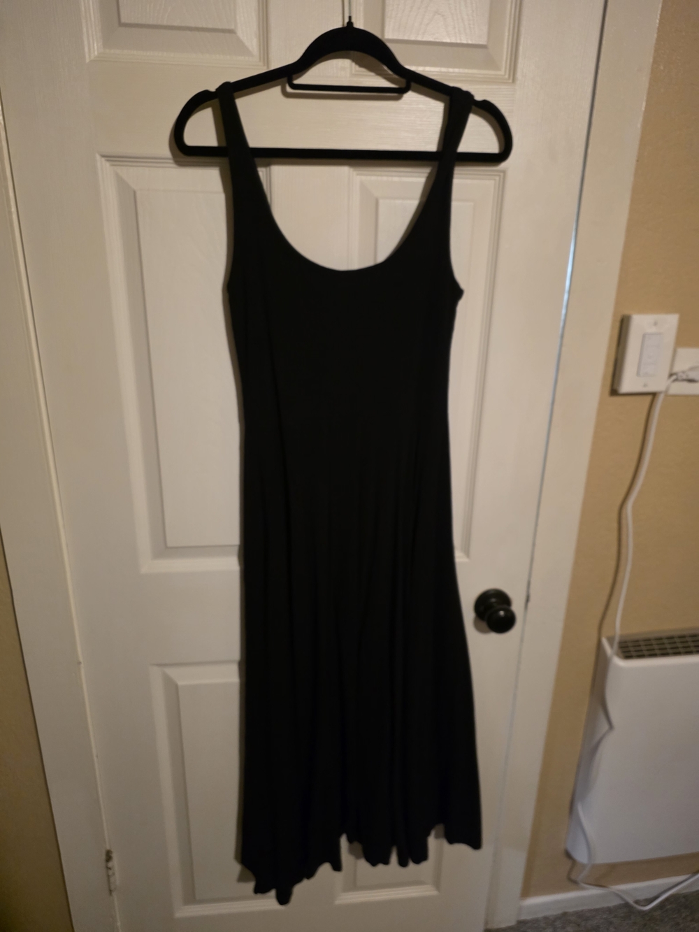 American Eagle Women's Black Sleeveless Scoop Neck Maxi Dress - Picture 6 of 6